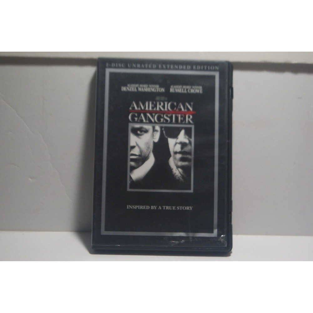 American Gangster DVD 2008 2 Disc Set Denzel Washington Action Thriller Mob